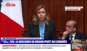IVG dans la Constitution: pour Yaël Braun-Pivet la France "est à l'avant-garde, à sa place"