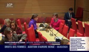 Audition à l'Assemblée nationale - Droits des femmes :  audition d'Aurore Bergé - 05/03/2024