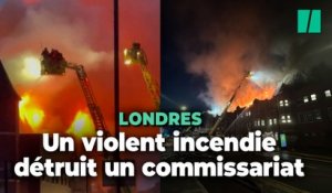 À Londres, un incendie spectaculaire ravage un commissariat, 60 personnes évacuées
