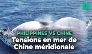 Les gardes-côtes chinois sortent les canons à eau pour cibler leurs homologues philippins en mer de Chine méridionale