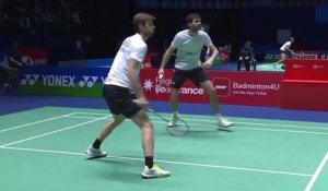 Le replay du 8e de la paire de double messieurs R. Labar/L. Corvée - Badminton - Internationaux de France
