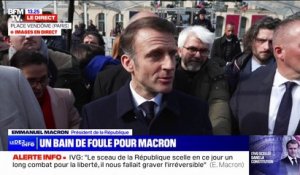 Emmanuel Macron: "On ne va pas faire la reconquête démographique en retirant des droits aux femmes"