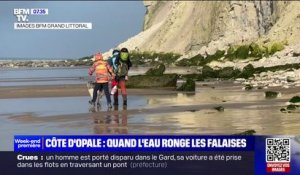 Côte d'Opale: quand l'eau ronge les falaises
