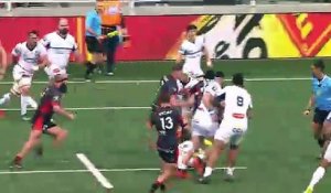 TOP 14 - Essai de Jordan TAUFUA (LOU) - LOU Rugby - Castres Olympique