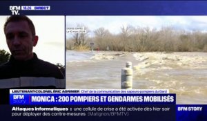 Tempête Monica: "Les consignes de sécurité n'ont pas forcément été respectées", déplore le lieutenant-colonel Éric Agrinier (sapeurs-pompiers du Gard)