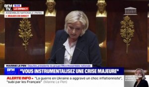 Guerre en Ukraine: "Il faut réfléchir dès à présent au moyen de mettre autour de la table des négociations les acteurs de cet épouvantable conflit", affirme Marine Le Pen (RN)