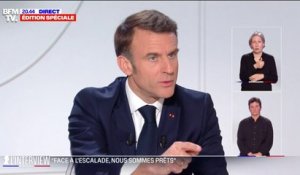 Emmanuel Macron sur la situation à Gaza: "La sécurité de toute la région dépend d'une réponse politique au droit légitime des Palestiniens à avoir un État"
