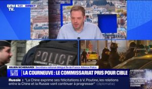 Les policiers du commissariat de la Courneuve "ont vécu l'enfer", explique Julien Schenardi (Alliance Police)