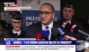 "Deux policiers ont été légèrement blessés" après l'attaque du commissariat de La Courneuve, affirme Laurent Nuñez