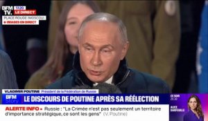 Vladimir Poutine: "Ensemble, nous allons avancer (...) Tout cela se passe grâce à vous citoyens de la Russie"