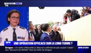 Trafic de drogue à Marseille: "On va rester le temps qui sera jugé nécessaire pour faire place nette", assure Sonia Fibleuil (porte-parole de la police nationale)