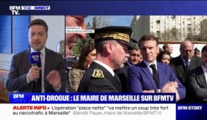 Pour Benoît Payan (maire "Printemps marseillais" de Marseille), l'opération place nette XXL "va mettre un coup très fort au narcotrafic"