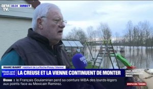 "L'eau est montée à une hauteur que je n'avais jamais connu": Marc habitant de La Roche-Posay raconte la montée du niveau de l'eau autour de chez lui