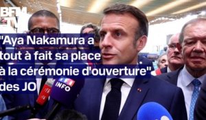 JO de Paris: pour Emmanuel Macron, Aya Nakamura a "tout à fait sa place" à la cérémonie d'ouverture