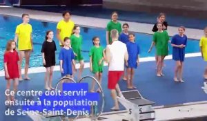 JO-2024: inauguration du Centre aquatique olympique de Saint-Denis