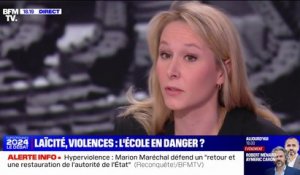 Marion Maréchal (Reconquête): "Il y a, aujourd'hui dans notre école, une offensive islamique"