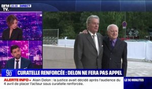 Alain Delon sous curatelle renforcée: l'acteur ne fera pas appel de la décision