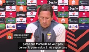 Benfica - Schmidt : "Nous avons également besoin de nos supporters à Marseille"
