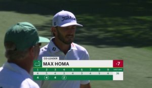 Max Homa co-leader à -7 - Masters 2e tour