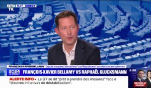 "Retrouver les moyens de maîtriser notre destin": les mots de François-Xavier Bellamy pour conclure le débat avec Raphaël Glucksmann