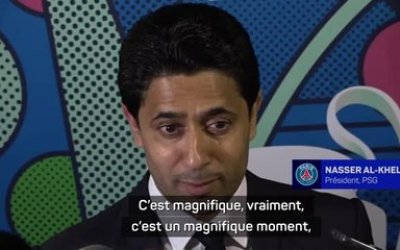 PSG - al-Khelaïfi : “Un magnifique moment, historique pour le club, l’un des meilleurs depuis que je suis là”