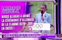 A moins de 100 jours des JO, Nikos Aliagas a allumé la flamme olympique en Grèce !