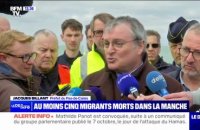 "Le moteur a été stoppé, plusieurs personnes sont tombées à l'eau": le point du préfet du Pas-de-Calais après la mort de cinq migrants dans la Manche