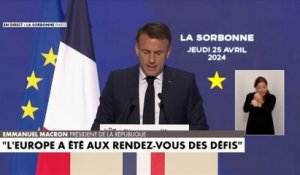 Emmanuel Macron : «Notre Europe est mortelle, elle peut mourir»