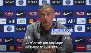 Ligue 1: Luis Enrique évoque "un moment splendide" avec le PSG
