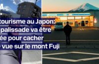 Surtourisme au Japon: une barrière va être érigée devant une épicerie pour cacher le mont Fuji