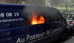 « J'allais livrer des clients demain... » : Nolwenn a vu sa camionnette brûler lors du défilé du 1er mai