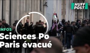Les images des militants pro-Gaza évacués fermement de Sciences Po Paris par les CRS