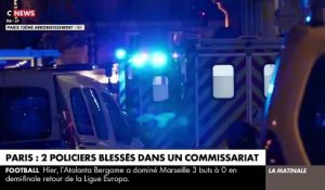 Paris : Un des deux policiers grièvement blessés hier soir dans un commissariat du 13e est, ce matin, entre la vie et la mort - Un homme a volé une arme de service et fait feu sur les agents