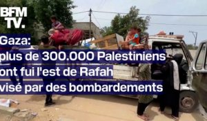"C'est la mort ou le déplacement": plus de 300.000 Palestiniens ont fui Rafah visée par des bombardements