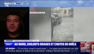Inondations à Château-Thierry: "Les canalisations, tout a commencé à déborder", raconte cet habitant