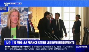 Choose France: Audrey Deverloy, présidente de Sanofi France, annonce investir "plus d'un milliard" pour contribuer à la "souveraineté sanitaire"