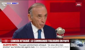 Convoi attaqué dans l'Eure: Éric Zemmour adresse ses "pensées" et ses "sentiments" aux familles des victimes