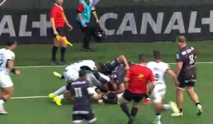 TOP 14 - Essai de David RIBBANS (RCT) - Oyonnax Rugby - RC Toulon