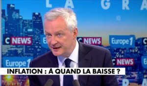 Bruno Le Maire : «L’inflation élevée est derrière nous»