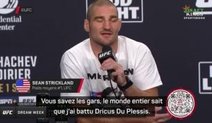 UFC 302 - Strickland : "Le monde entier sait que j'ai battu Du Plessis"