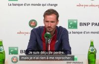 Roland-Garros - Medvedev : "Rien à me reprocher"