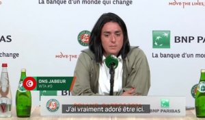 Roland-Garros - Ons Jabeur : "Très fière de mon parcours"