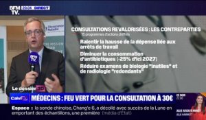 Consultation médicale à 30 euros: "C'est une réponse à la période d'inflation importante qu'on a connue", affirme Thomas Fatôme (Assurance maladie)