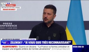 Guerre en Ukraine: "Je vous suis très reconnaissant", reconnaît Volodymyr Zelensky