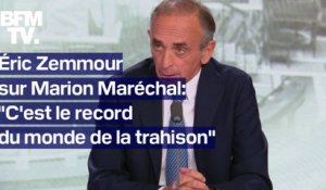 Marion Maréchal exclue de Reconquête: l'interview d'Éric Zemmour en intégralité