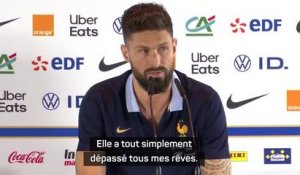 Bleus - Giroud : "Ma carrière a tout simplement dépassé tous mes rêves"