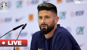  LIVE   Suivez en DIRECT la conférence de presse de l'ÉQUIPE DE FRANCE avec Olivier GIROUD et Benjamin PAVARD