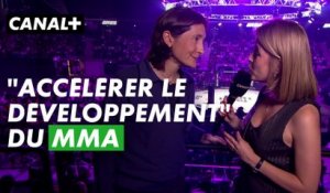 Amélie Oudéa-Castéra, Ministre des Sports, est présente à ARES 22