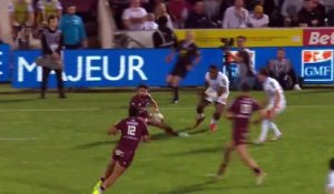 TOP 14 - Essai de Romain BUROS (UBB) - Union Bordeaux-Bègles - Racing 92