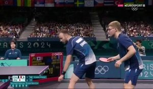 La paire Lebrun - Gauzy lance parfaitement les Bleus : la balle victorieuse du 2e set en vidéo